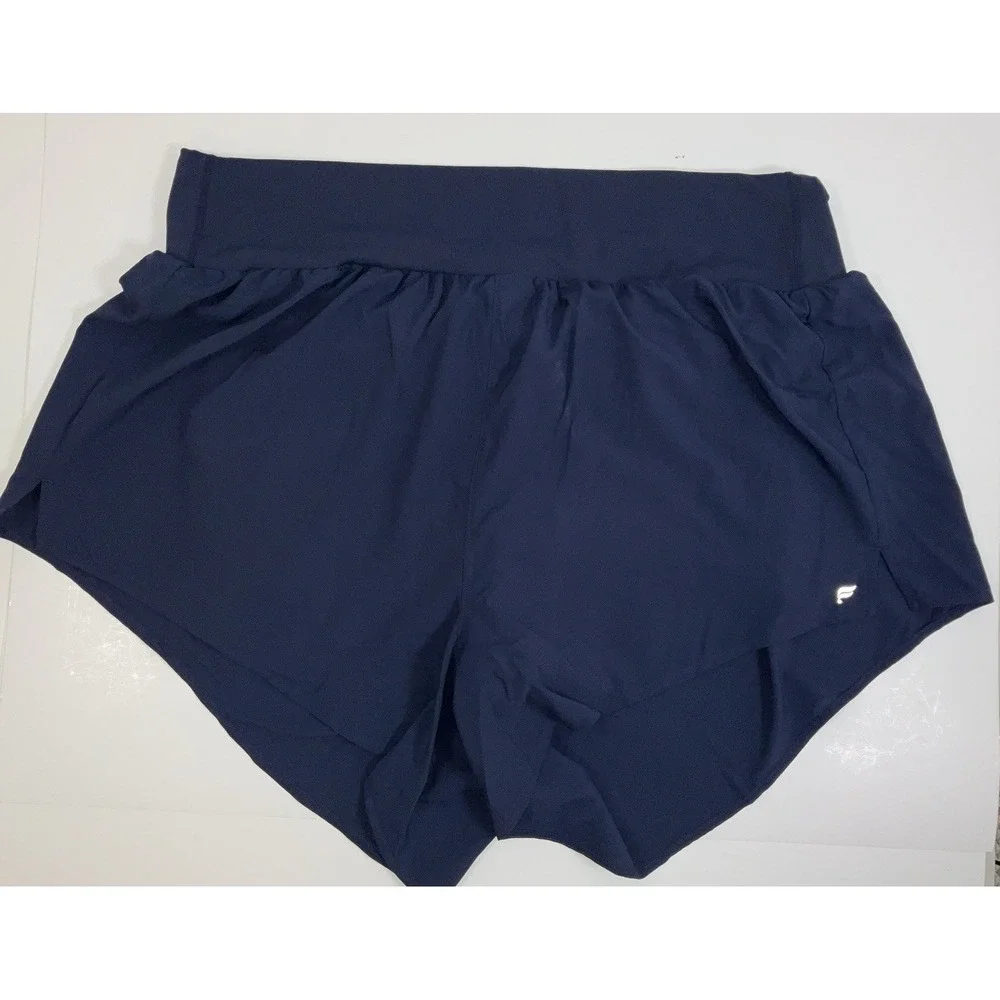 NWOT Women's Fabletics Sun Chaser Shorts 3" Deep Navy - Plus 2X (40" X 3") - Picture 4 of 7